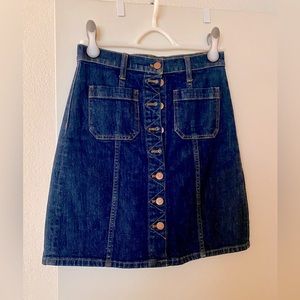 Madewell denim skirt
